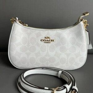 Coach Teri Shoulder Bag - Glacier White (Women’s)